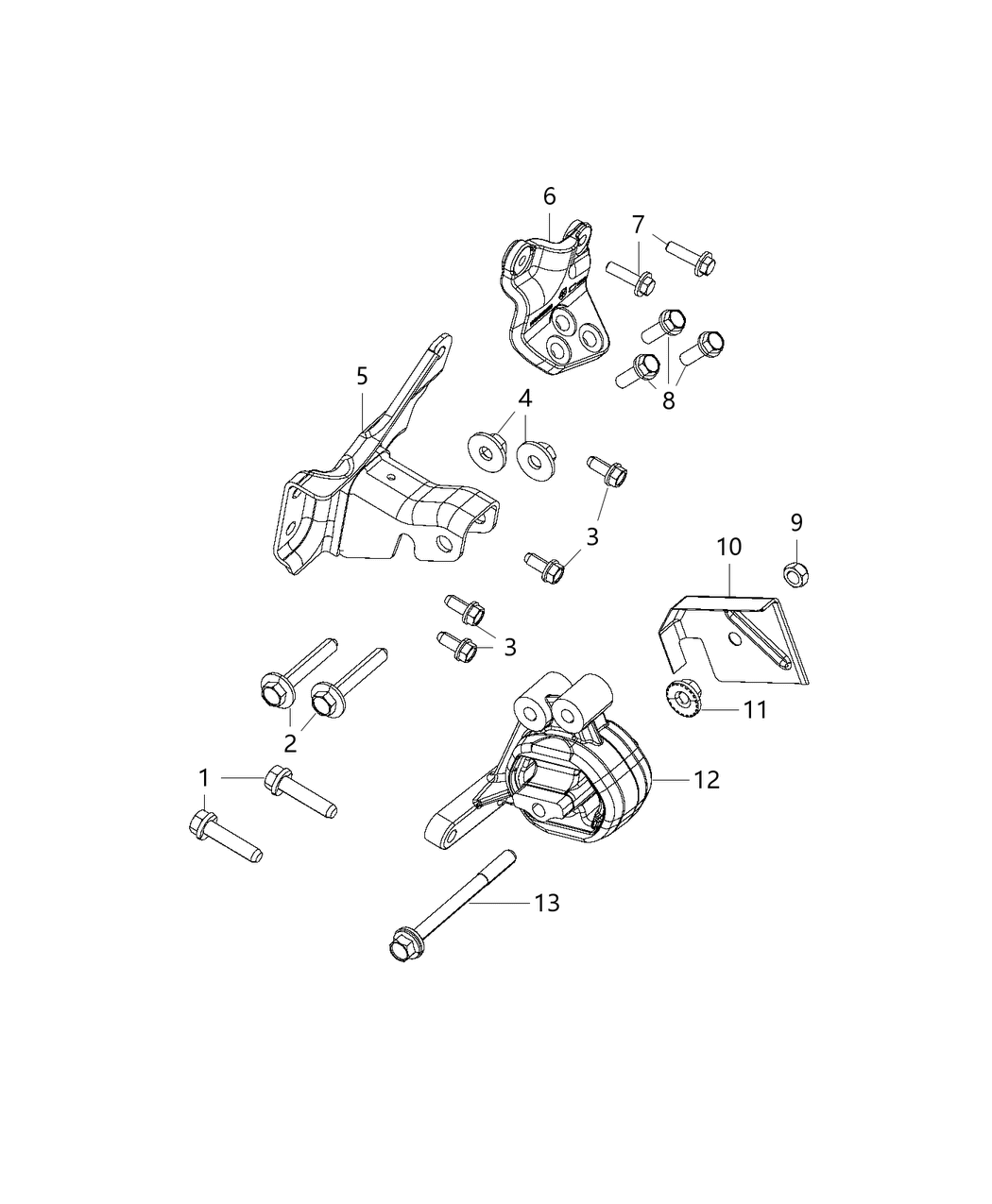 Mopar 68214159AA Bracket-Engine Mount