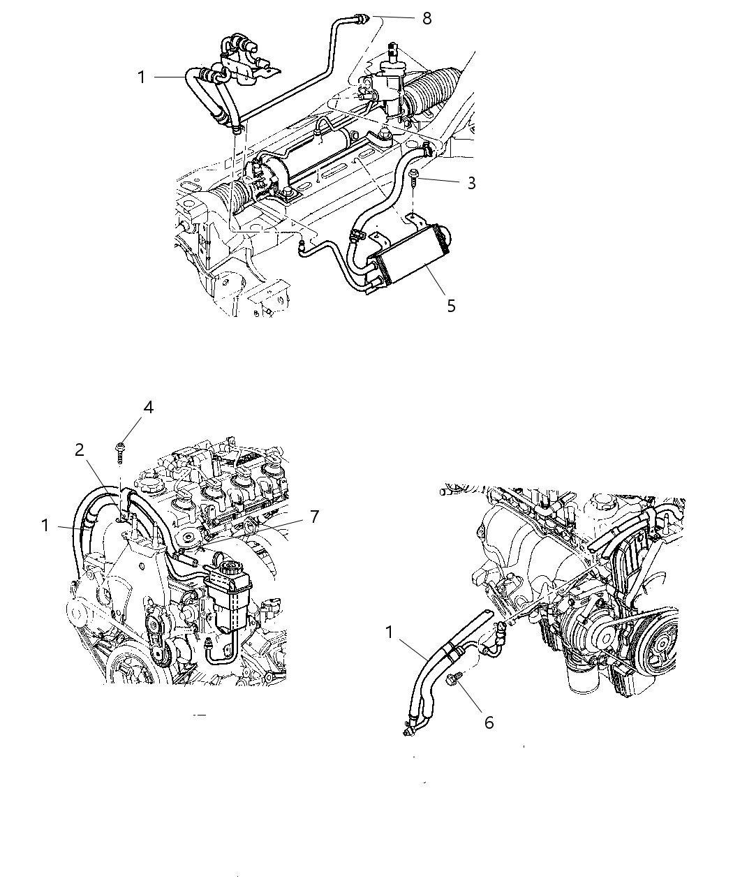 Mopar 5272278AF Line-Power Steering Pressure And Return