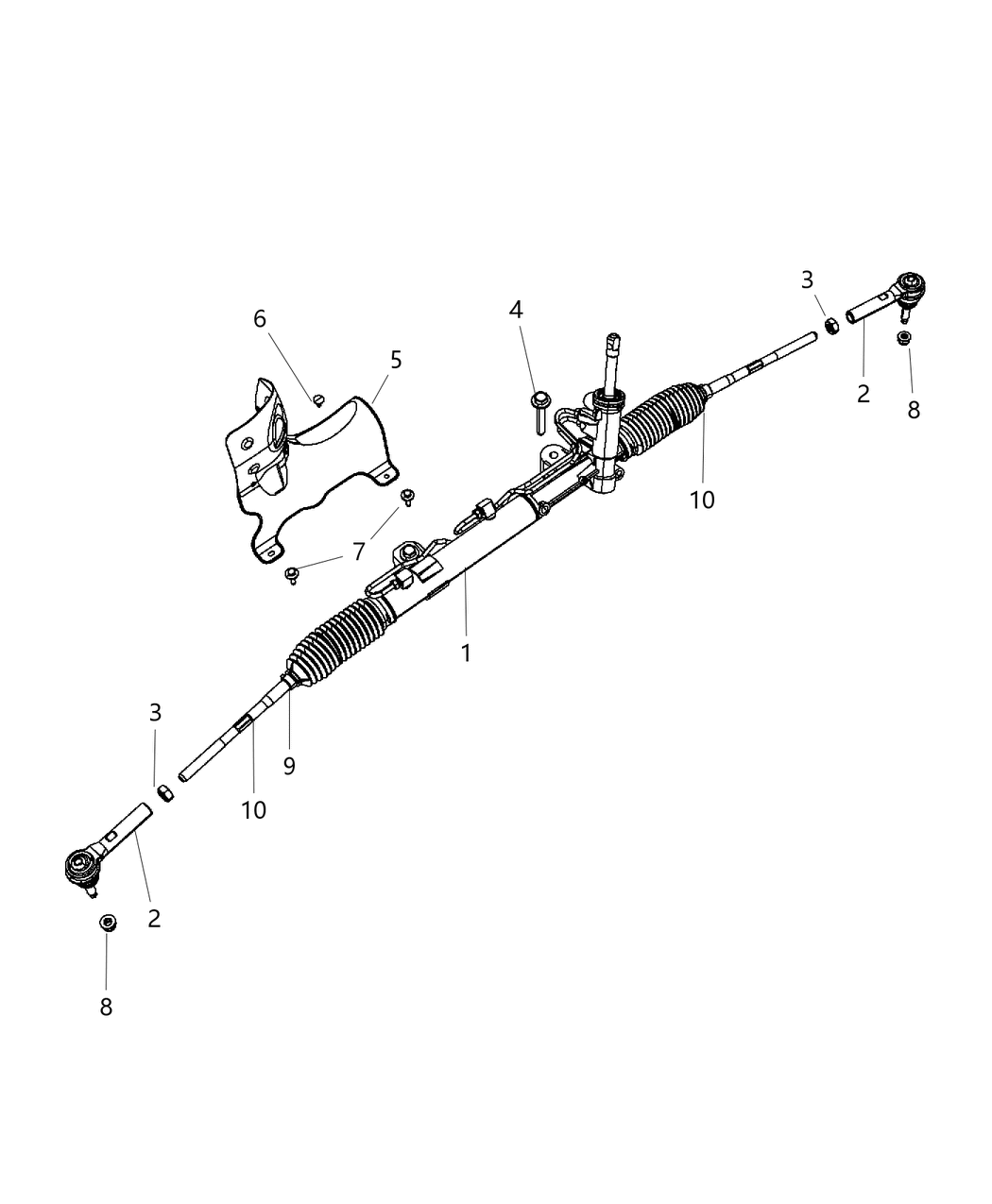 Mopar 68140626AC Gear-Rack And Pinion