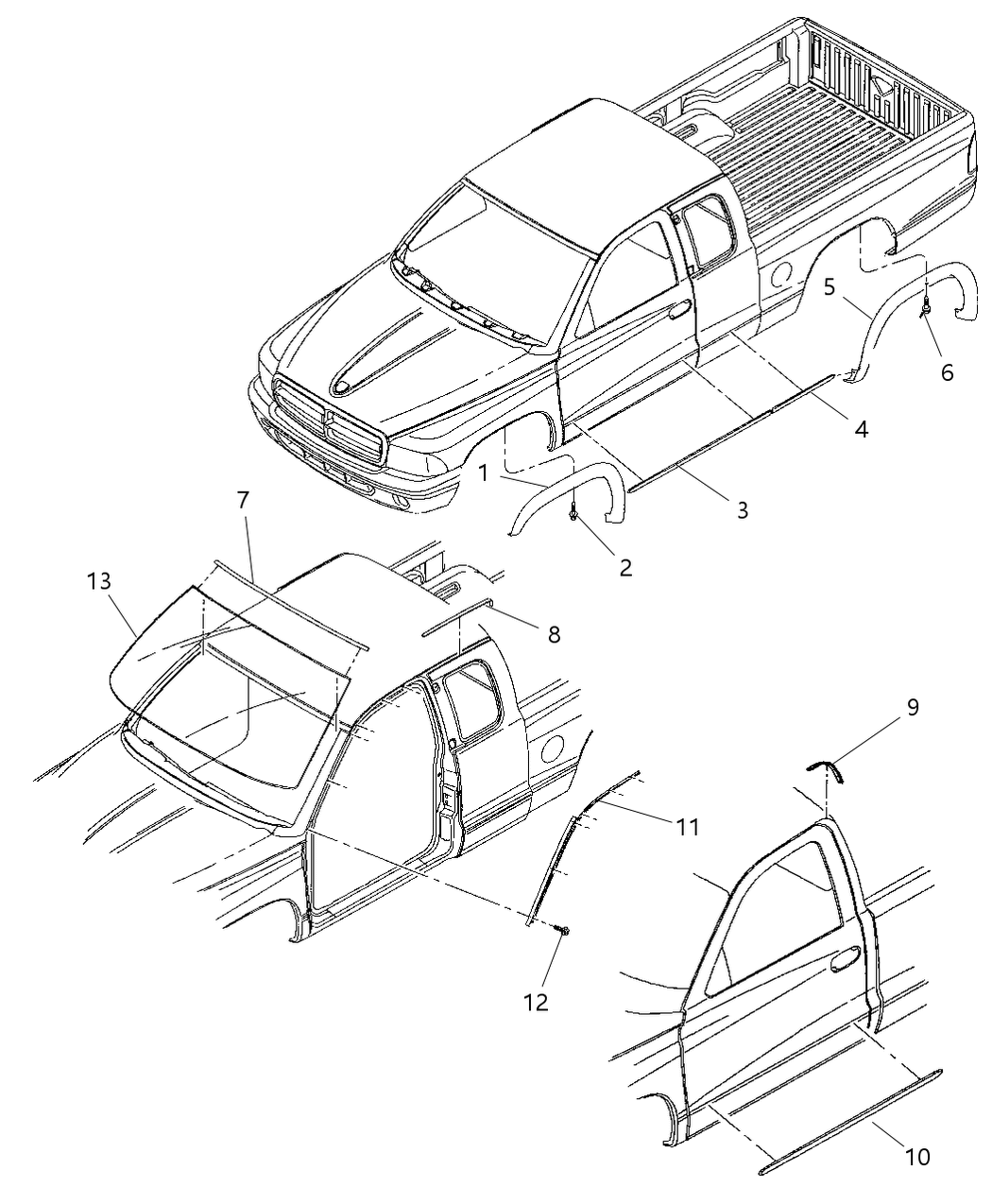 Mopar 55255732AD Molding-Windshield Reveal