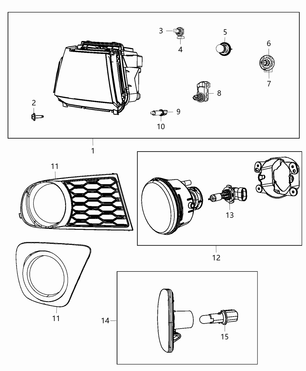 Mopar 68200084AB Park And Turn Headlamp