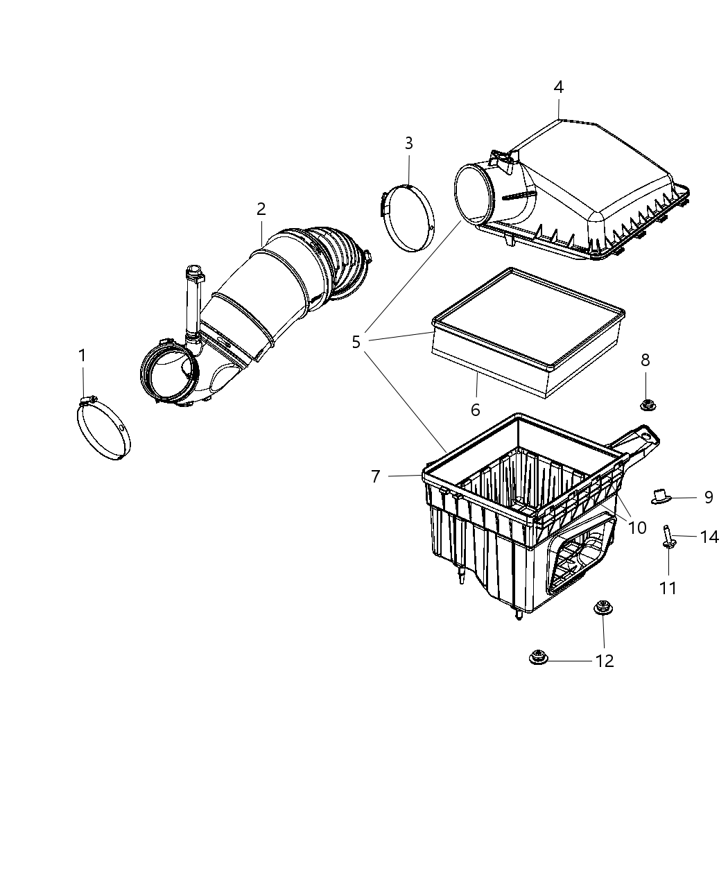 Mopar 68067647AA Cover-Air Cleaner