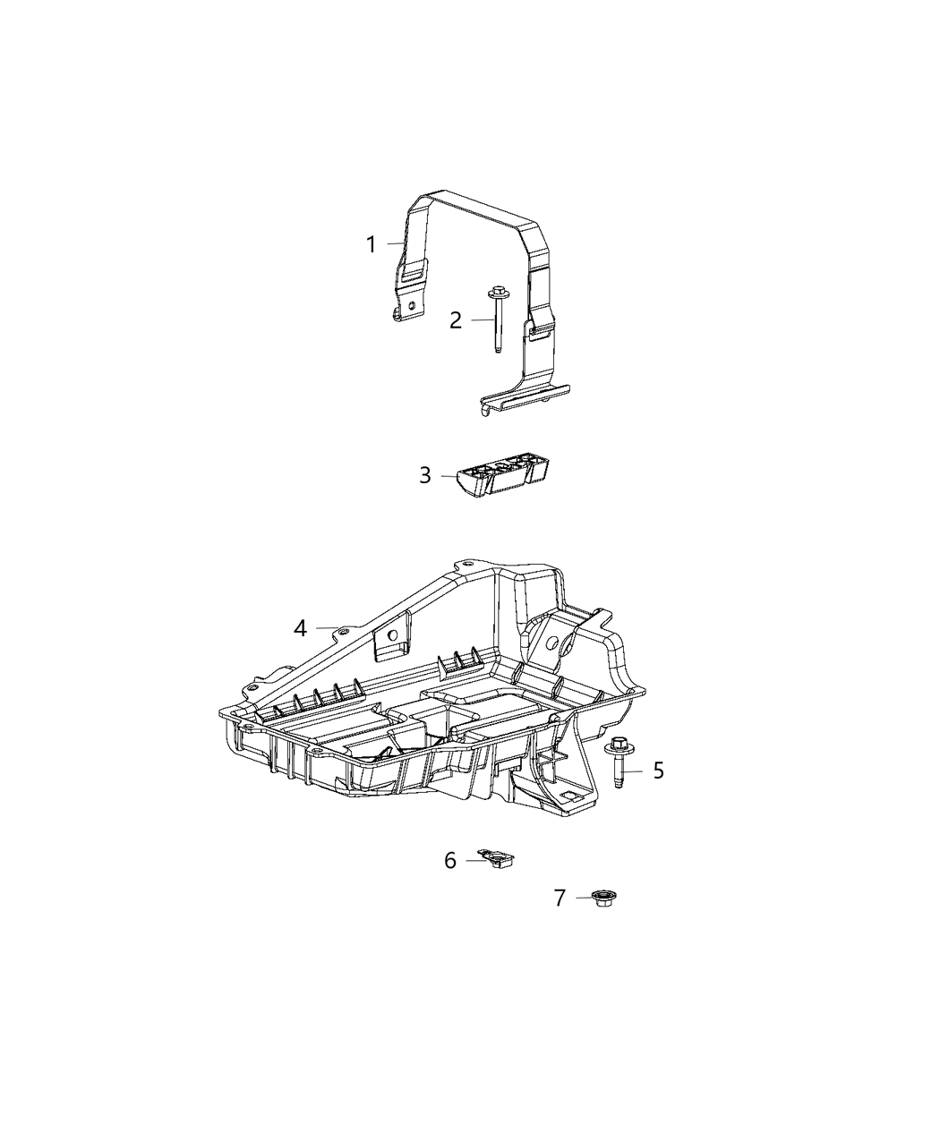 Mopar 68226079AC Tray-Battery