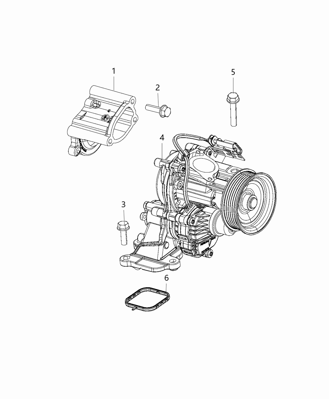 Mopar 4893618AE Pump-Water