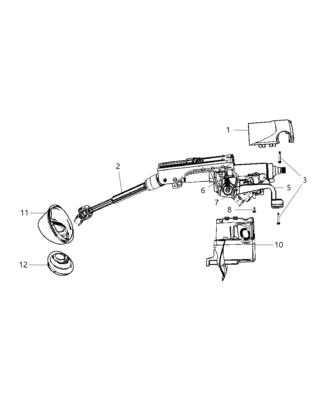 Mopar 5057297AI Housing-Steering Column Lock