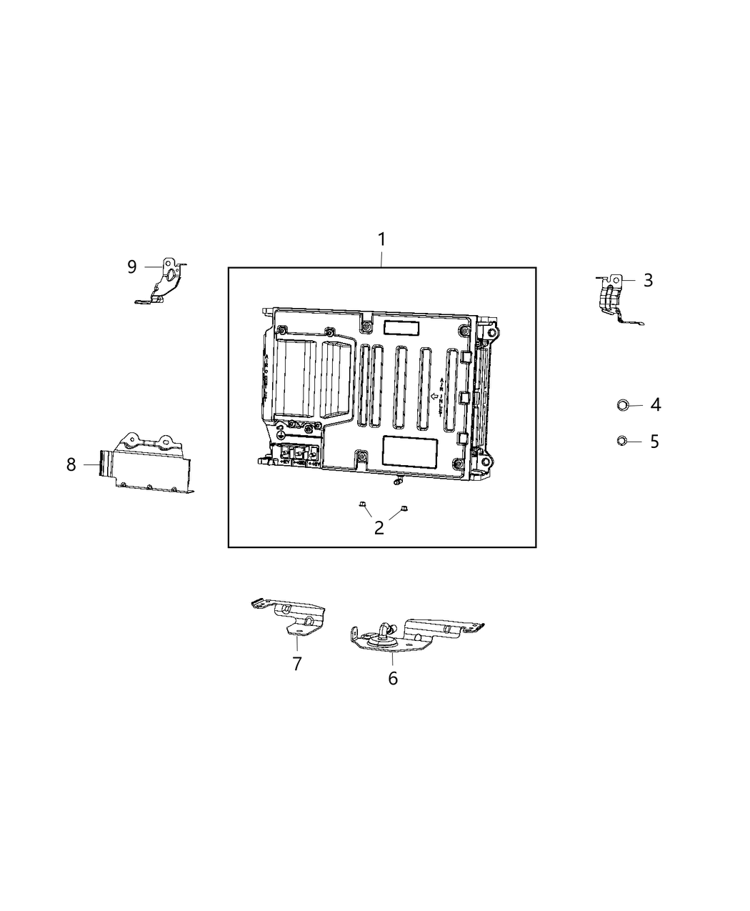 Mopar 5192383AB Bracket-Battery