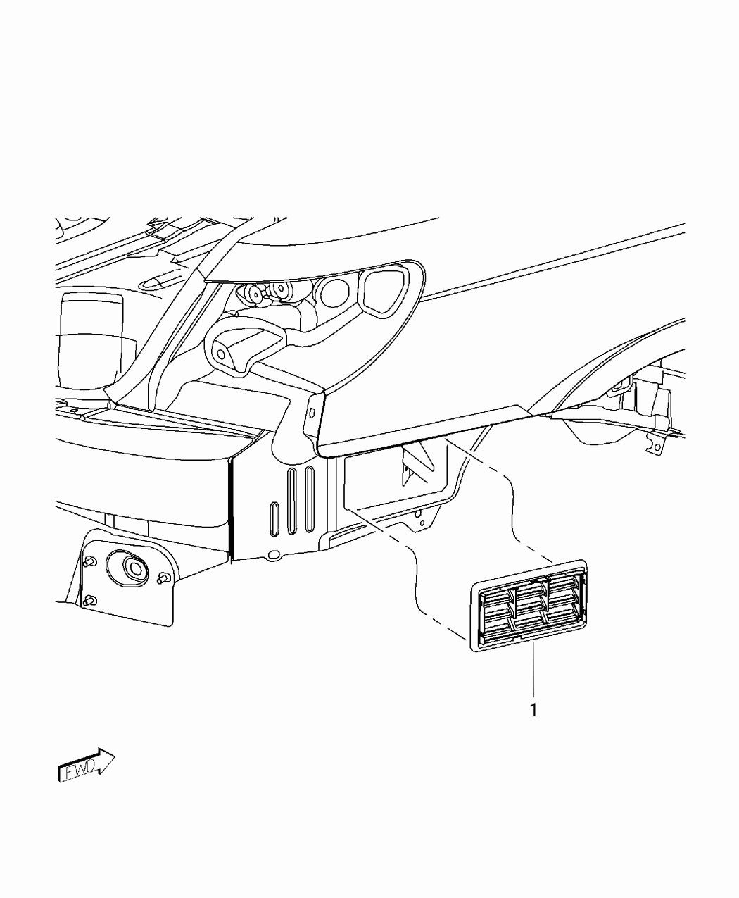 Mopar 68170766AA EXHAUSTER-BODYSIDE Aperture