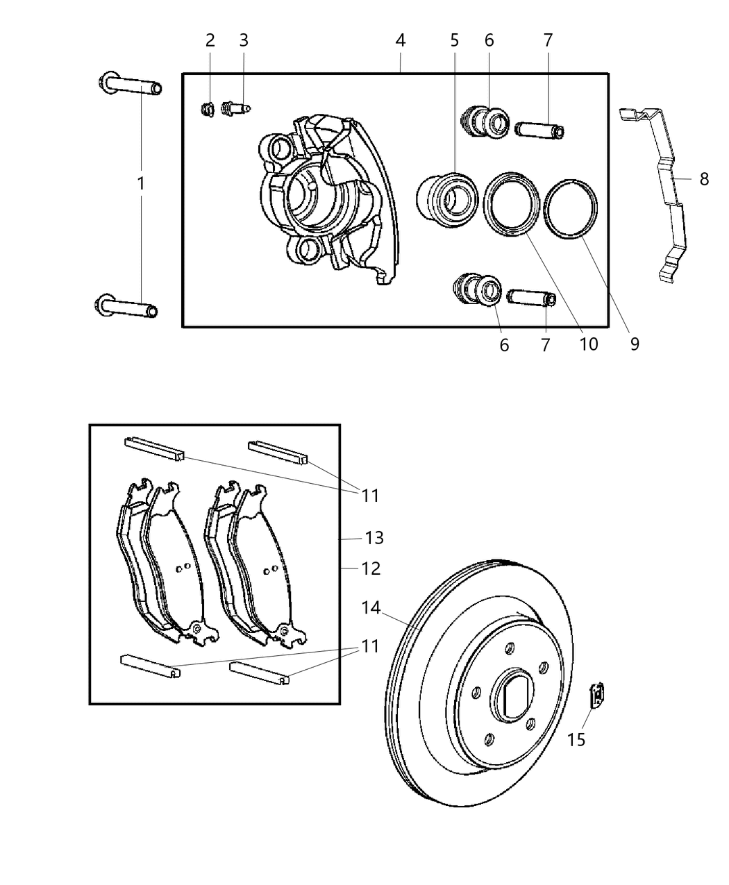 Mopar 2AMV4882AB Rear Disc Brake