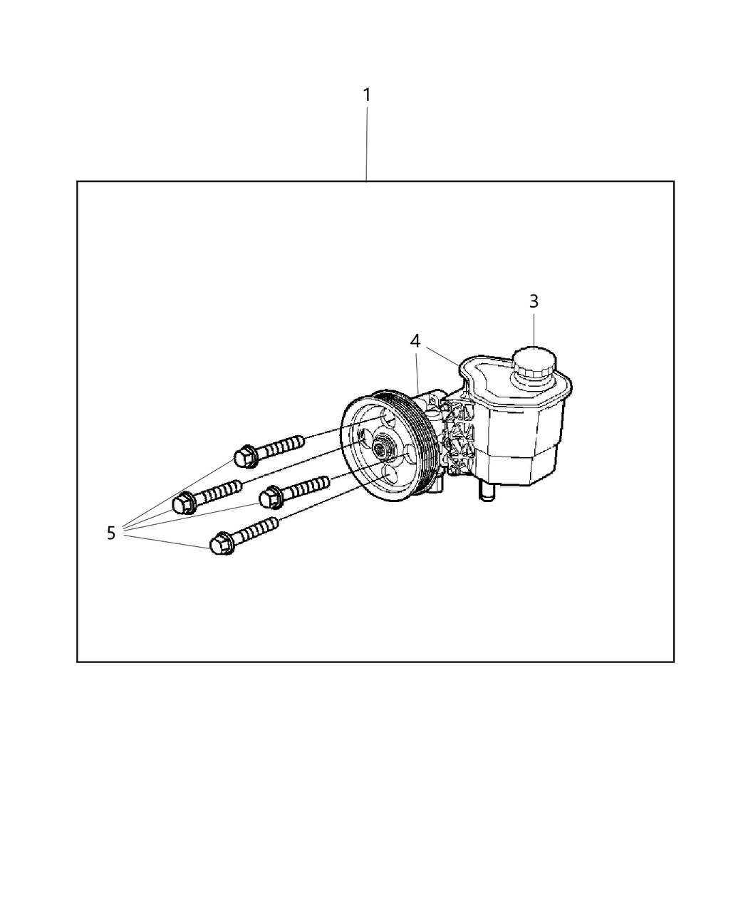 Mopar 68034321AA Kit-Pump & PULLEY