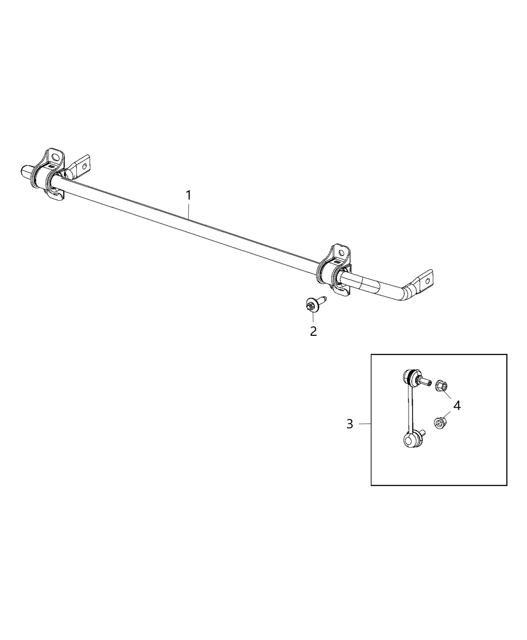 Mopar 68157895AE Bar-Rear Suspension