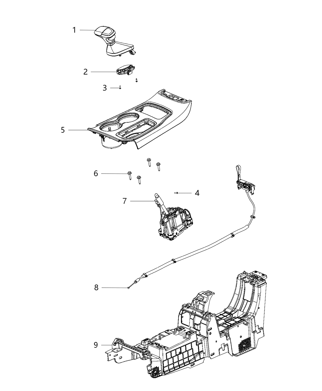 Mopar 6FE062XPAD Shifter-Gearshift