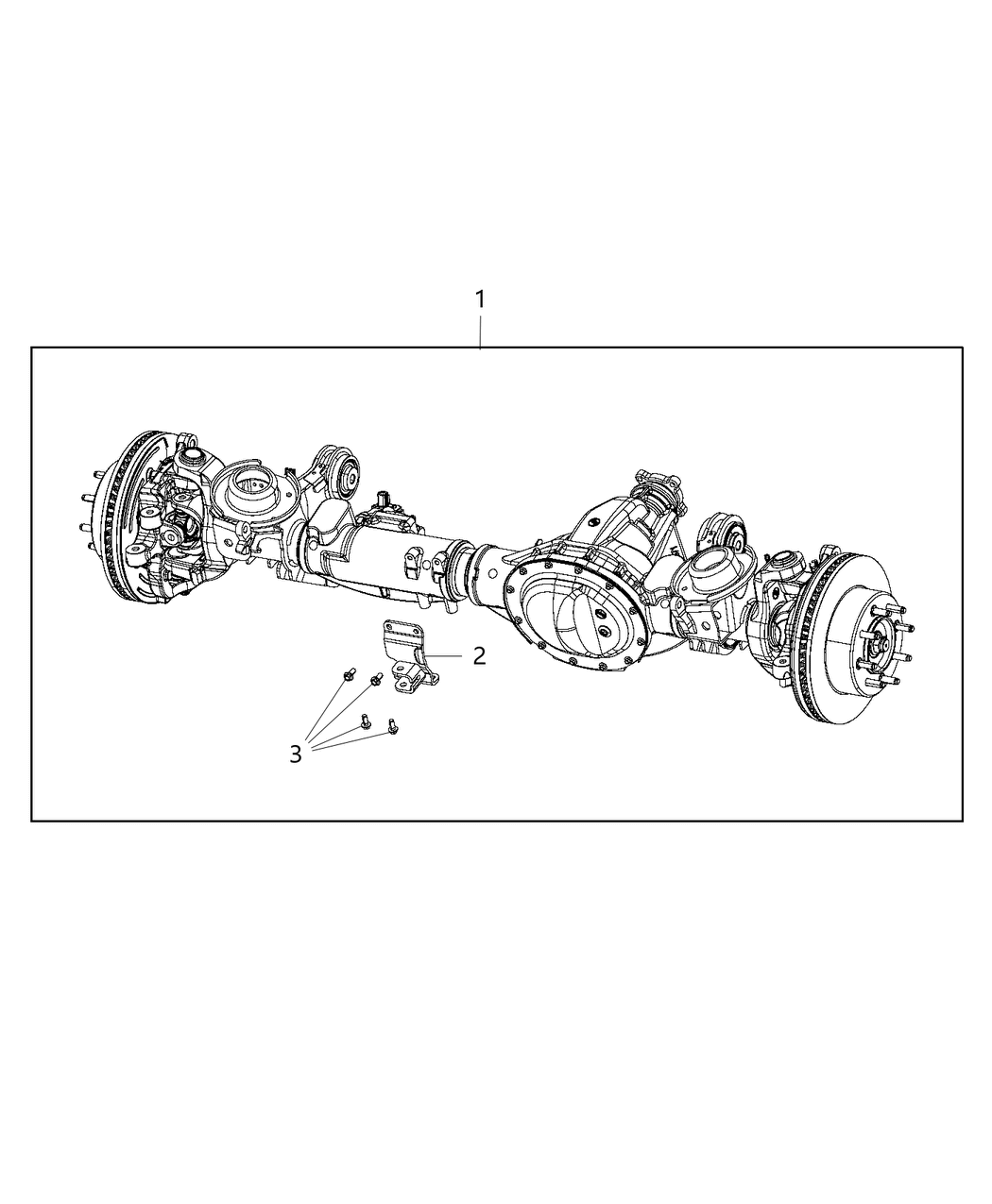 Mopar 5146600AL Axle-Front Complete