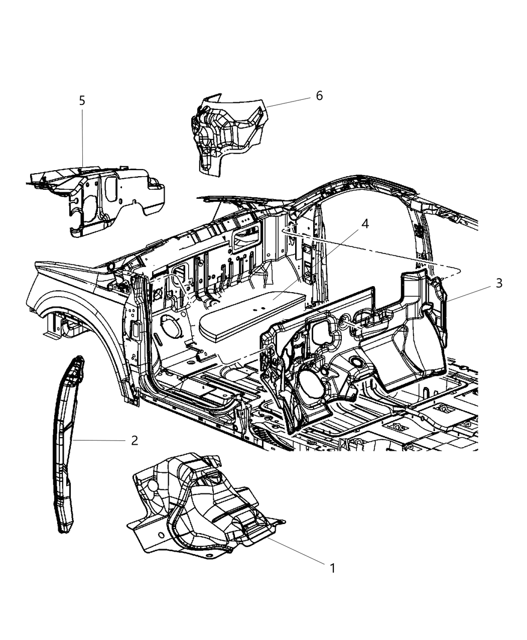 Mopar 5028592AE SILENCER-Dash Panel