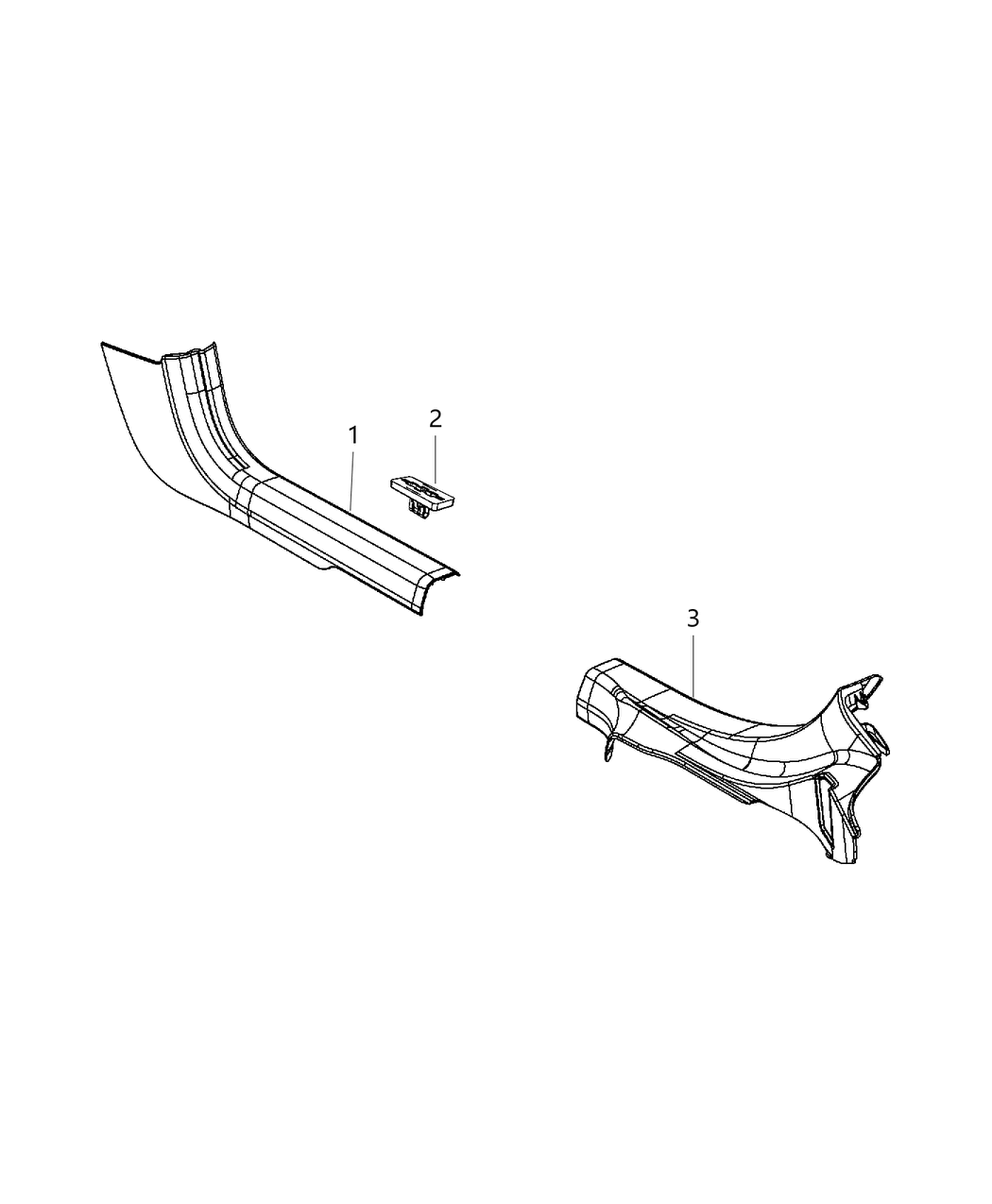 Mopar 1KL43DX9AE Panel-COWL Side Trim