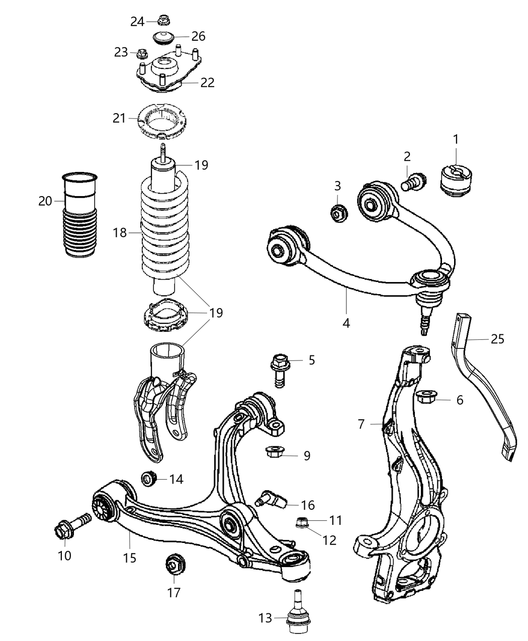 Mopar 68029624AE Front Coil Spring