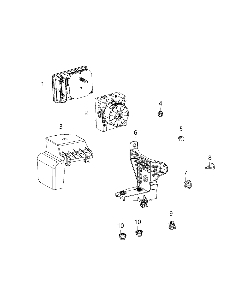 Mopar 68435701AA Anti-Lock Brake System Module