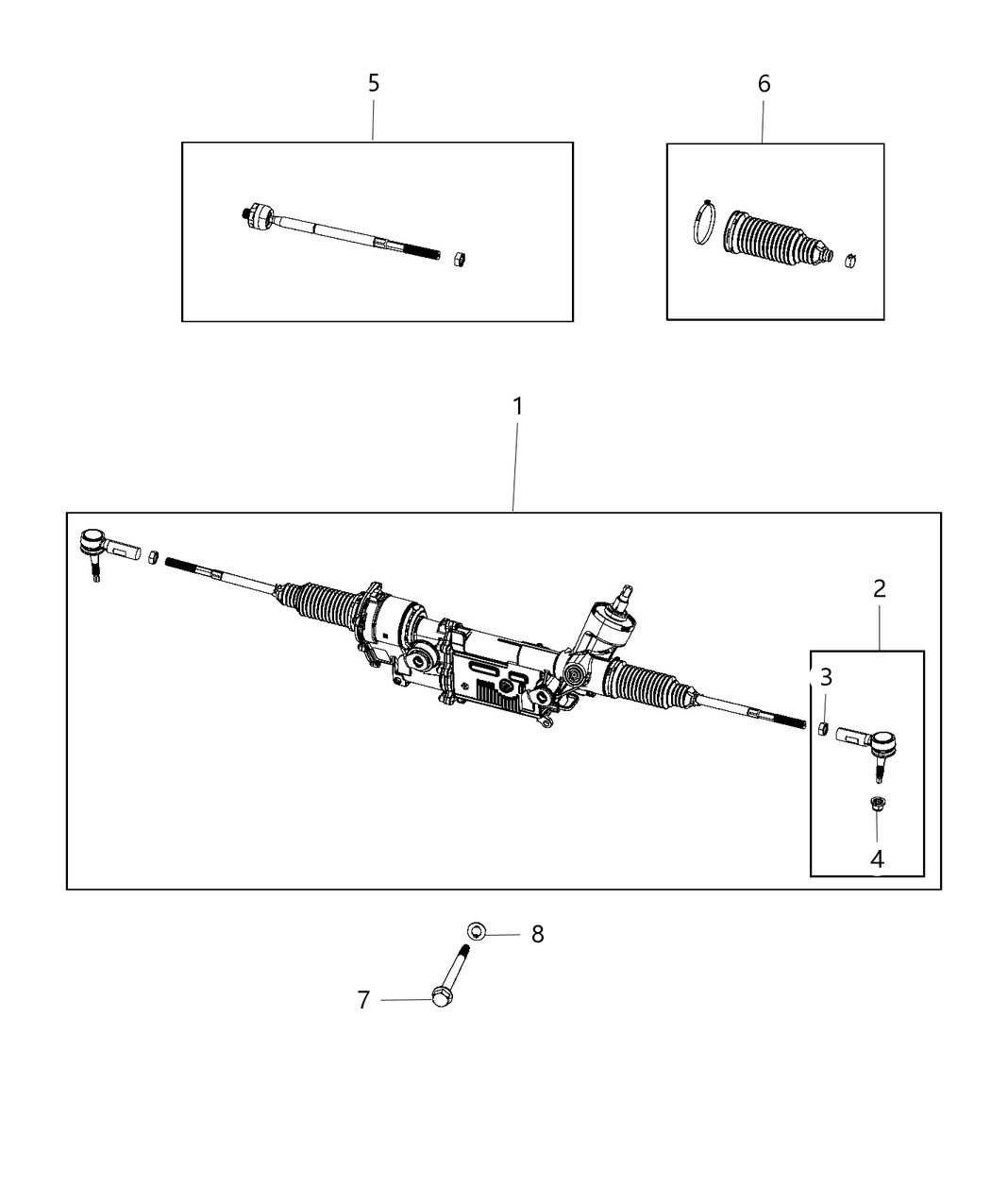 Mopar 68453599AA Gear-Rack And Pinion