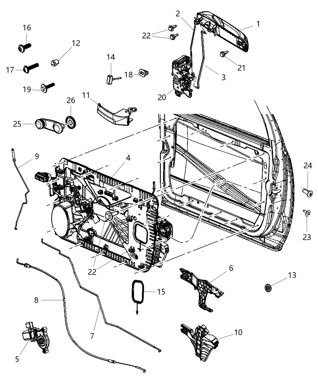 Mopar 6NV571XJAC Exterior Door