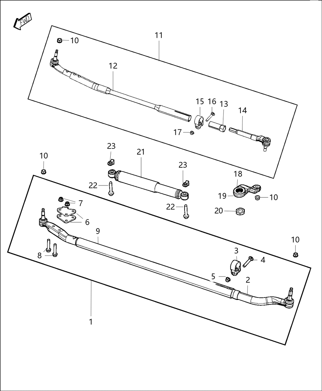 Mopar 68233813AA ADJUSTER-Tie Rod