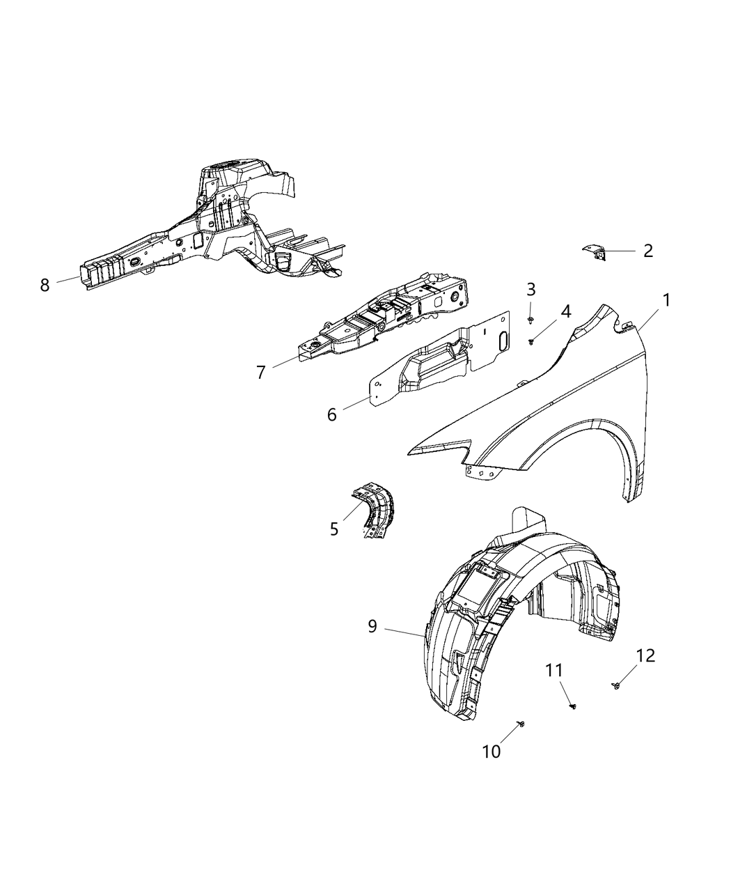 Mopar 68104644AC Beam-Outer Load Path