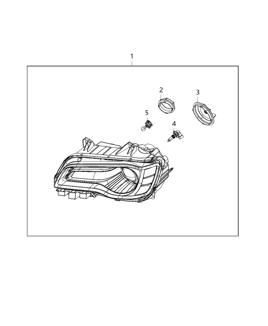 Mopar 68269813AC Headlight Left