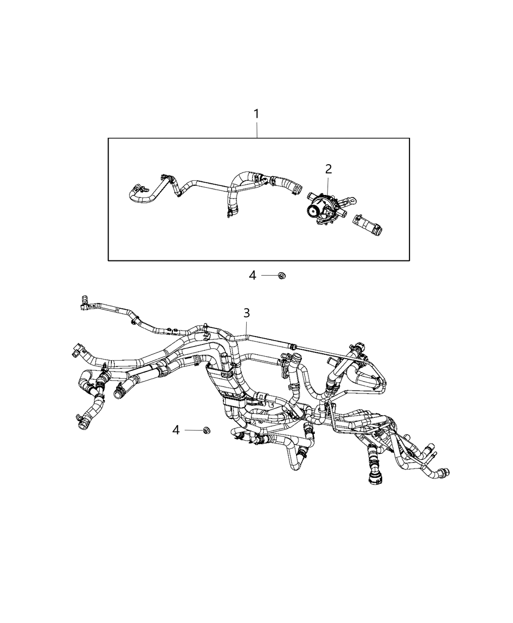 Mopar 68281056AD Hose-Heater Supply And Return