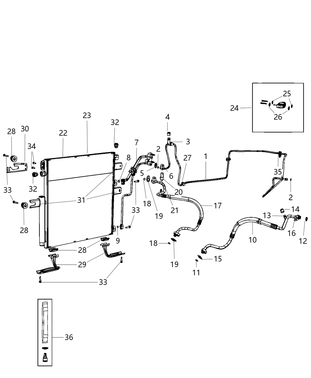 Mopar 52014588AB Cooler-CONDENSER And Trans Cooler