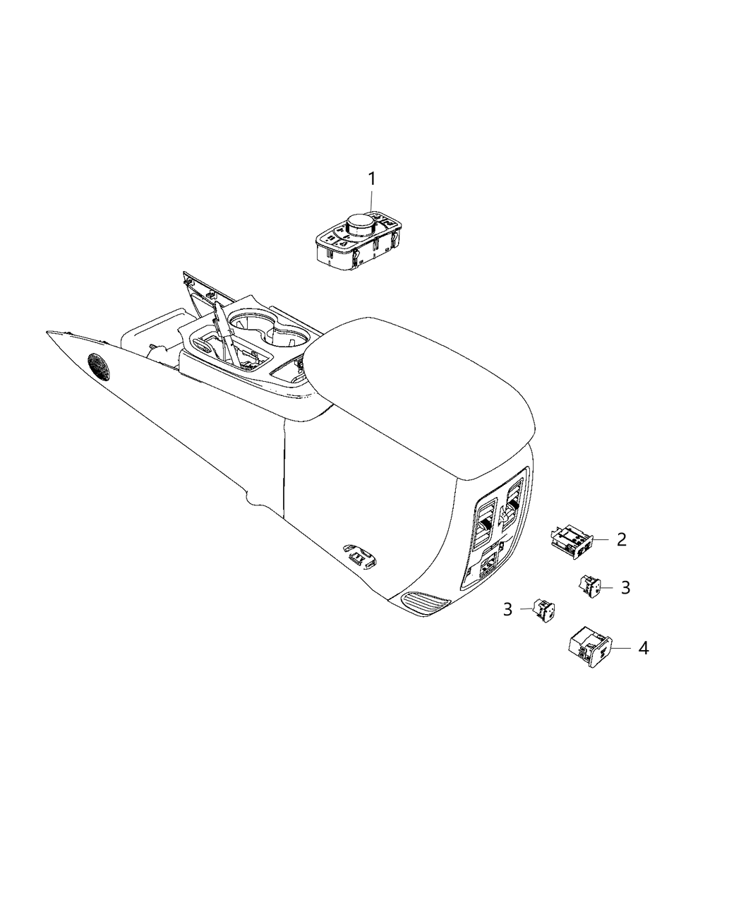 Mopar 68352915AA Switch-Transfer Case