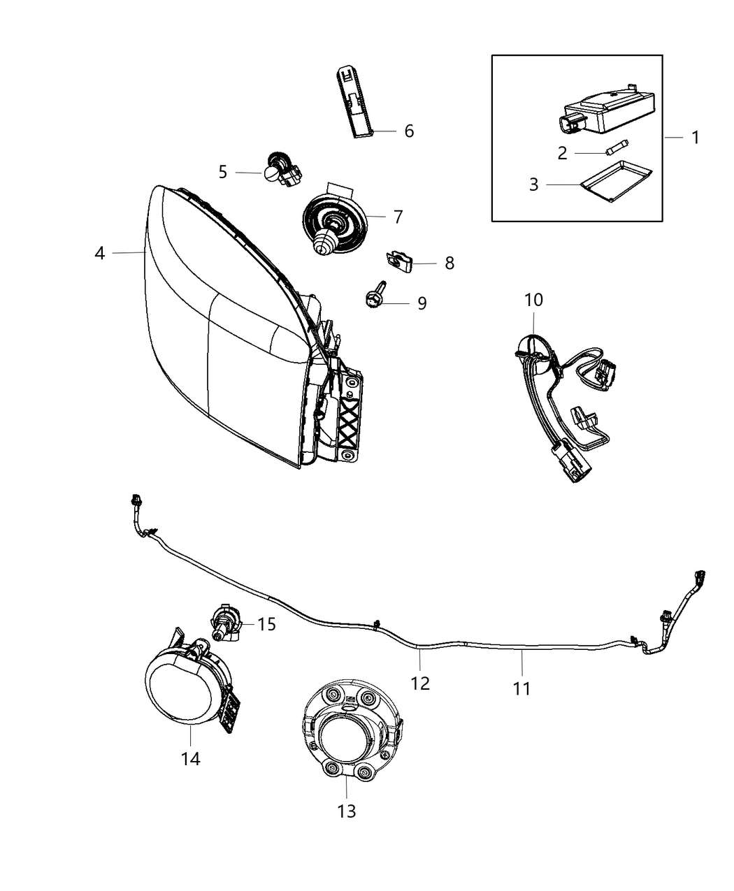 Mopar 68270496AB Park And Turn Headlamp