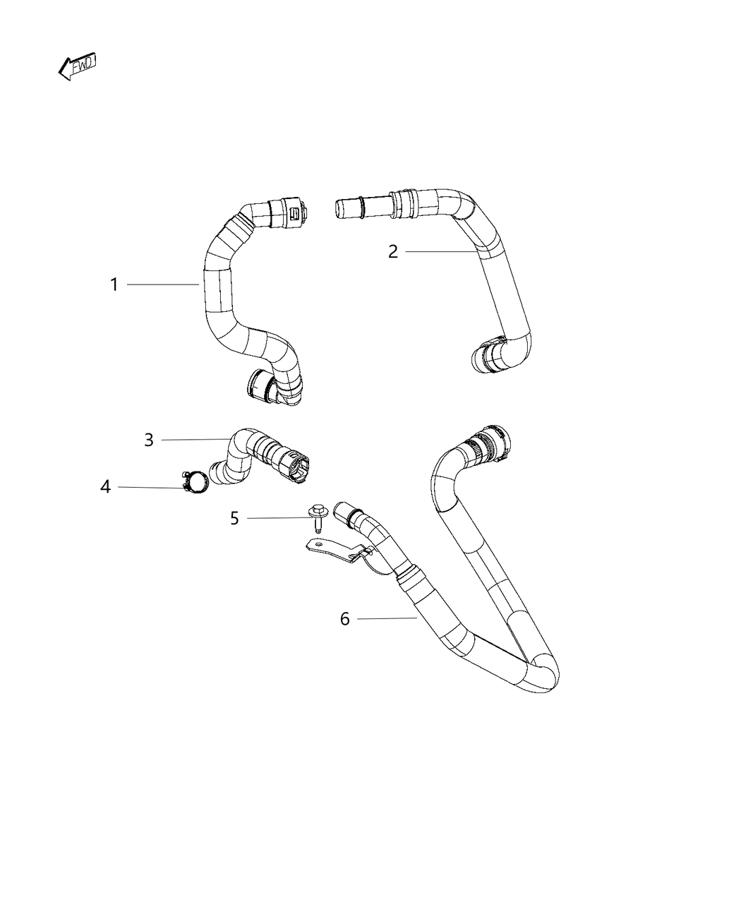 Mopar 68199254AA Hose-Jumper