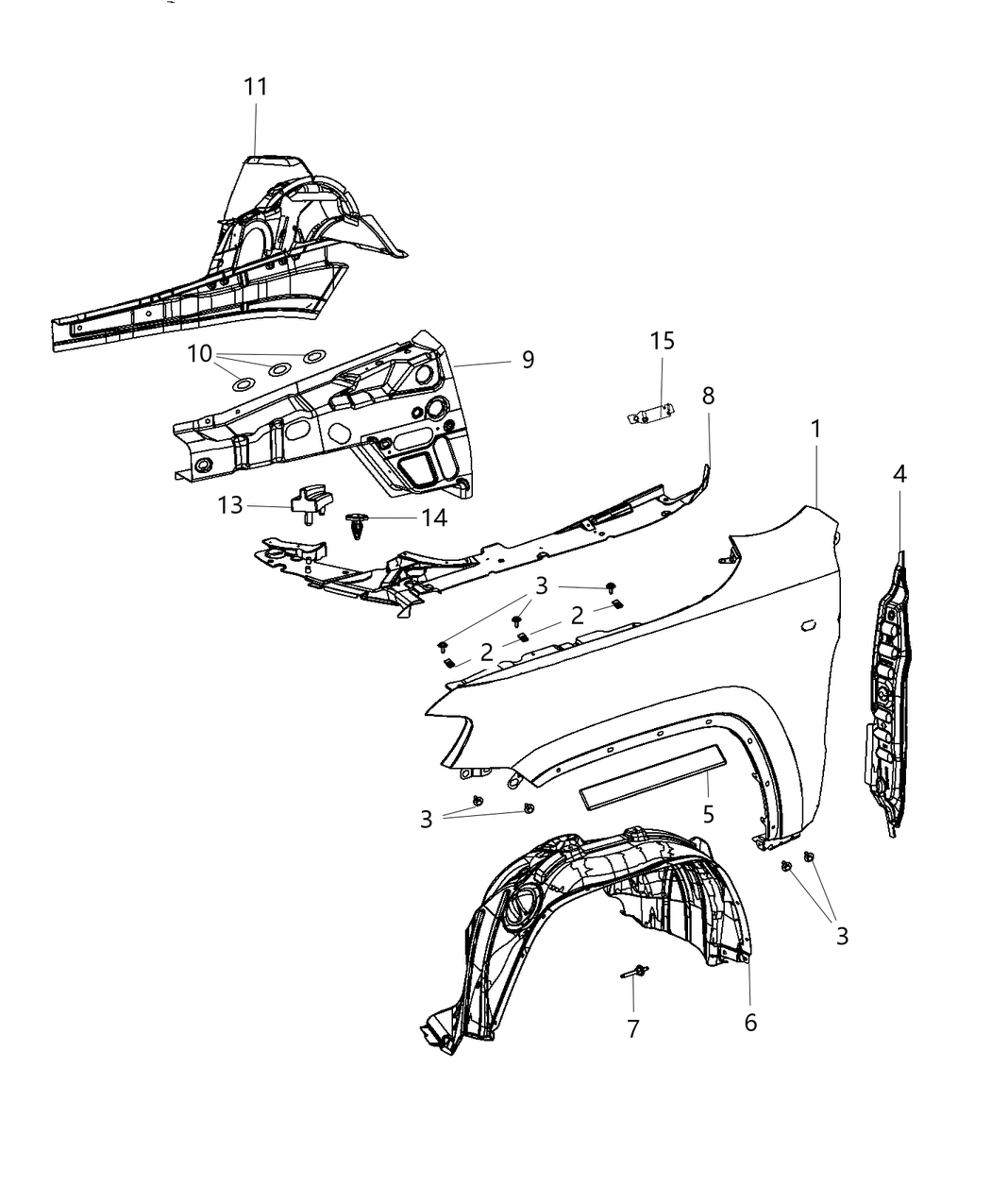 Mopar 55079292AD SILENCER-WHEELHOUSE