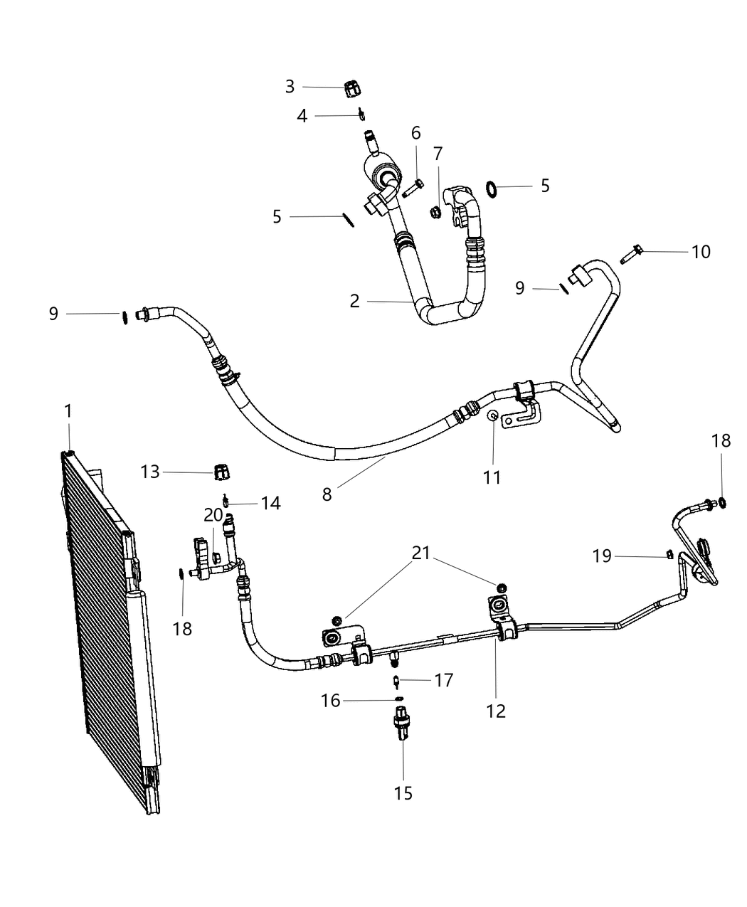 Mopar 68238256AA Cap-A/C Charge Valve