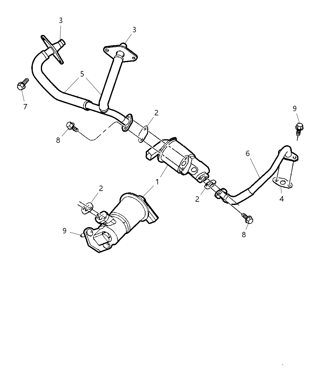 Mopar 4861683AA Tube-EGR Valve To Intake