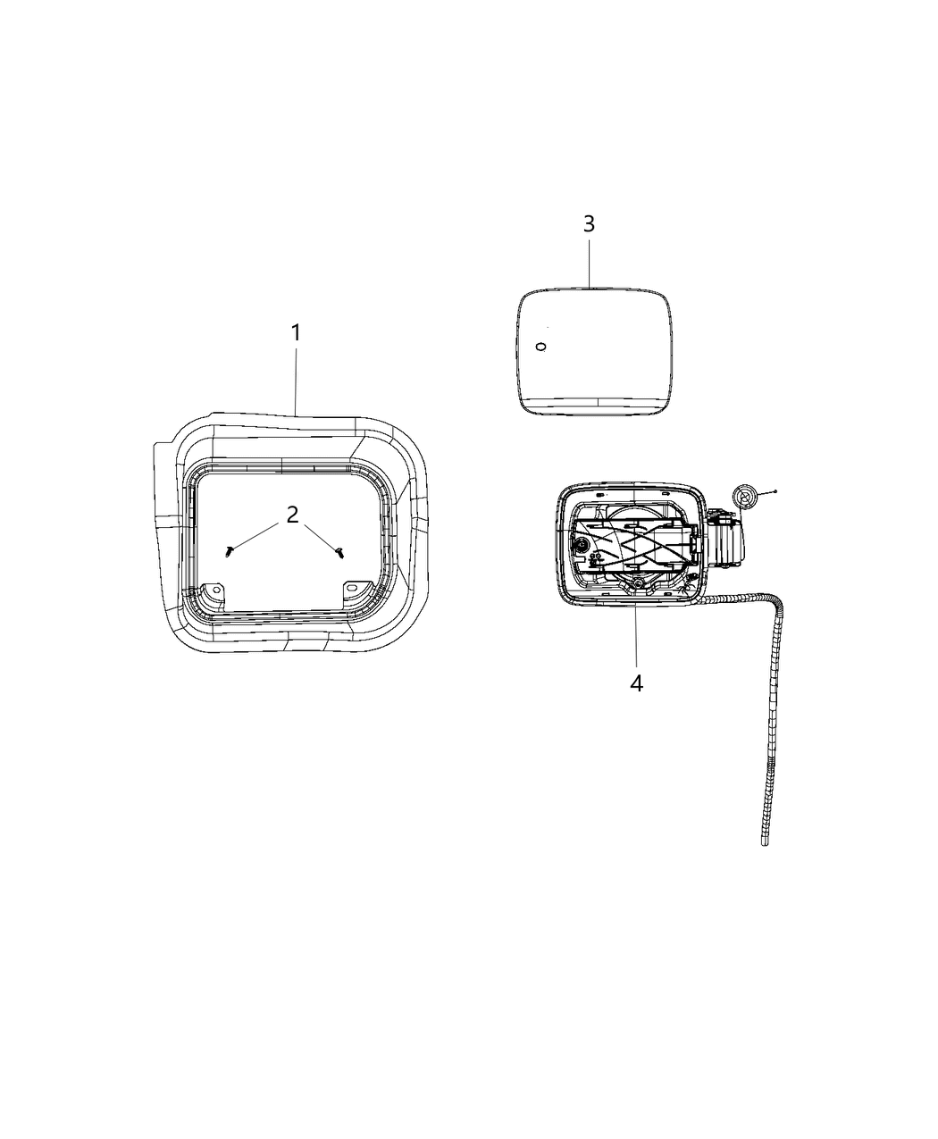 Mopar 68404712AA Housing-Fuel Filler