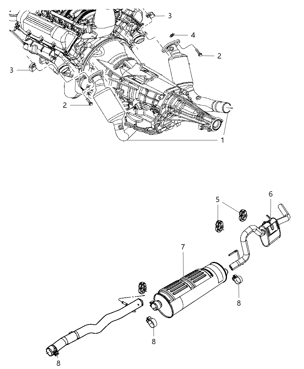 Mopar 52855725AE Exhaust-Exhaust