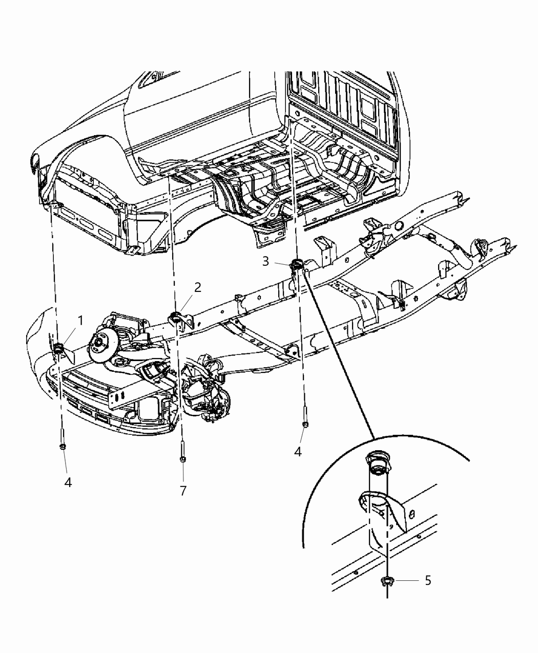 Mopar 68402173AD Body Hold Down