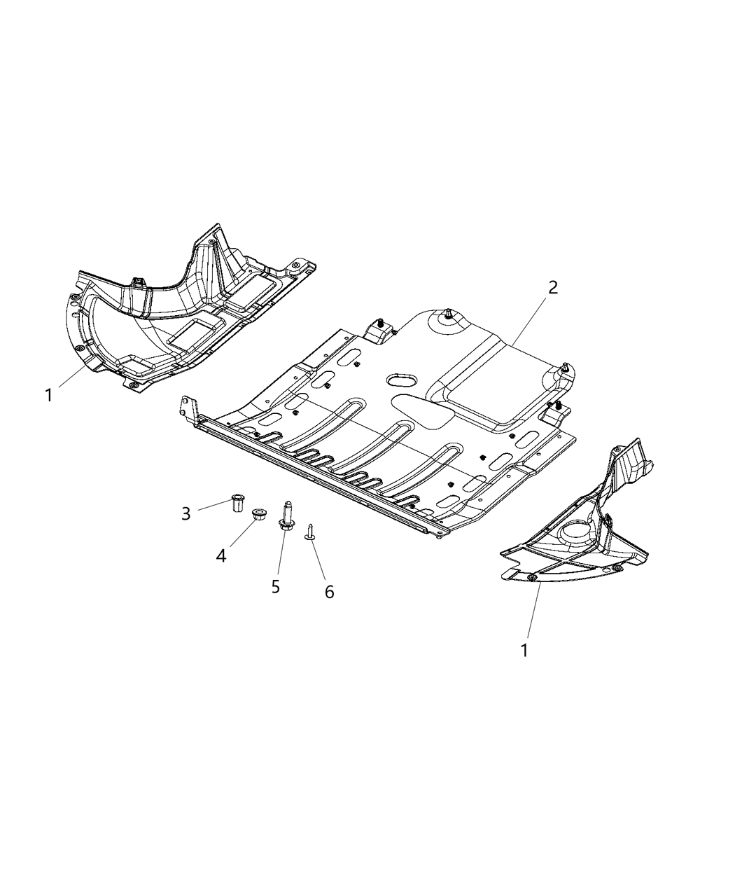 Mopar 68334138AA Belly-Front