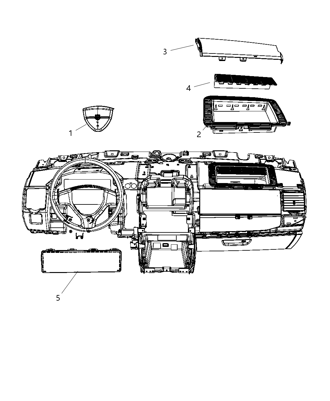 Mopar 5057771AE Blocker-Steering Column Opening