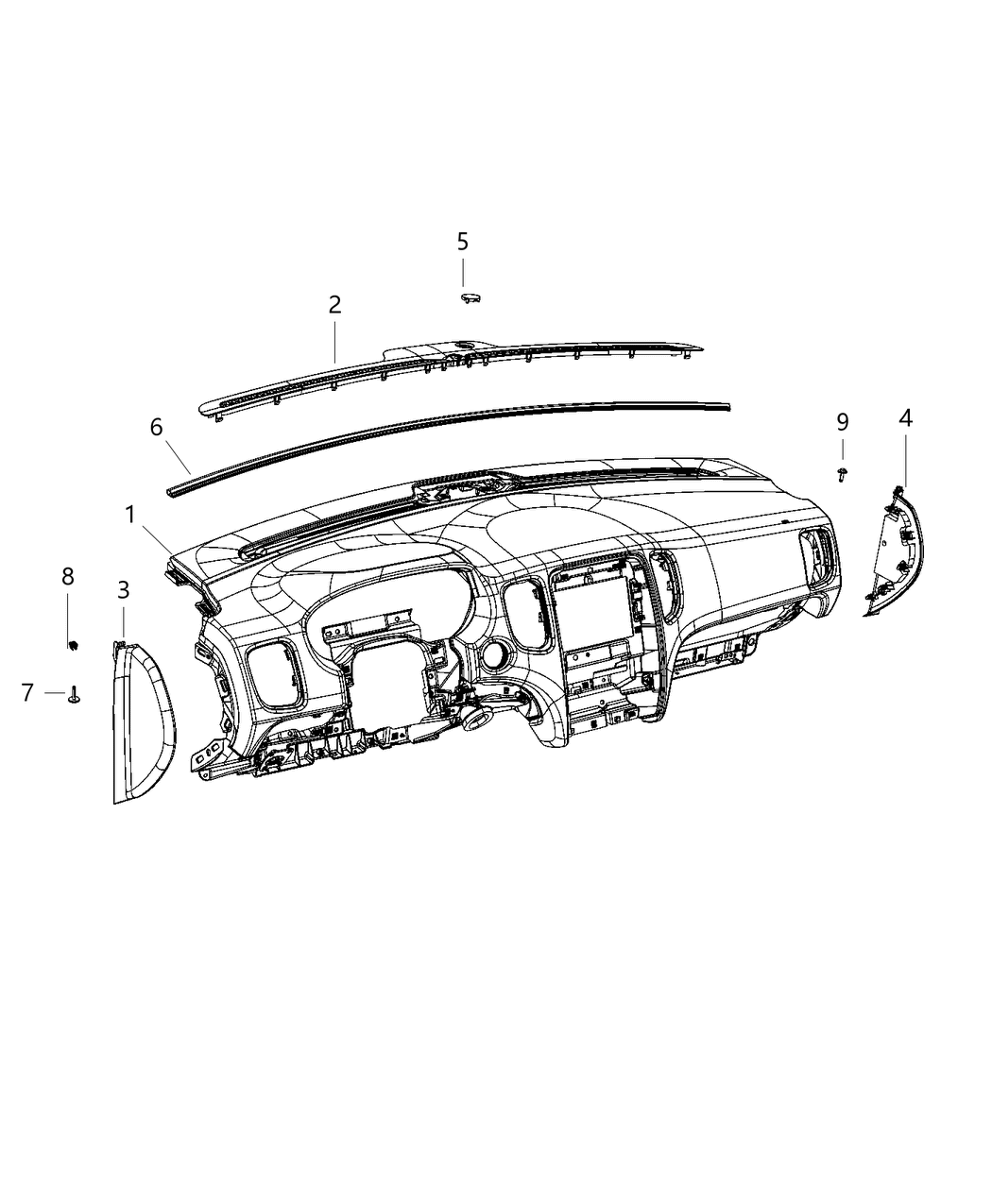 Mopar 7FB78DX9AA Base Pane-Base Panel