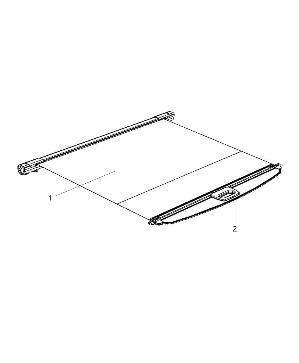 Mopar 1HH98DX9AB Cover-Security Cargo