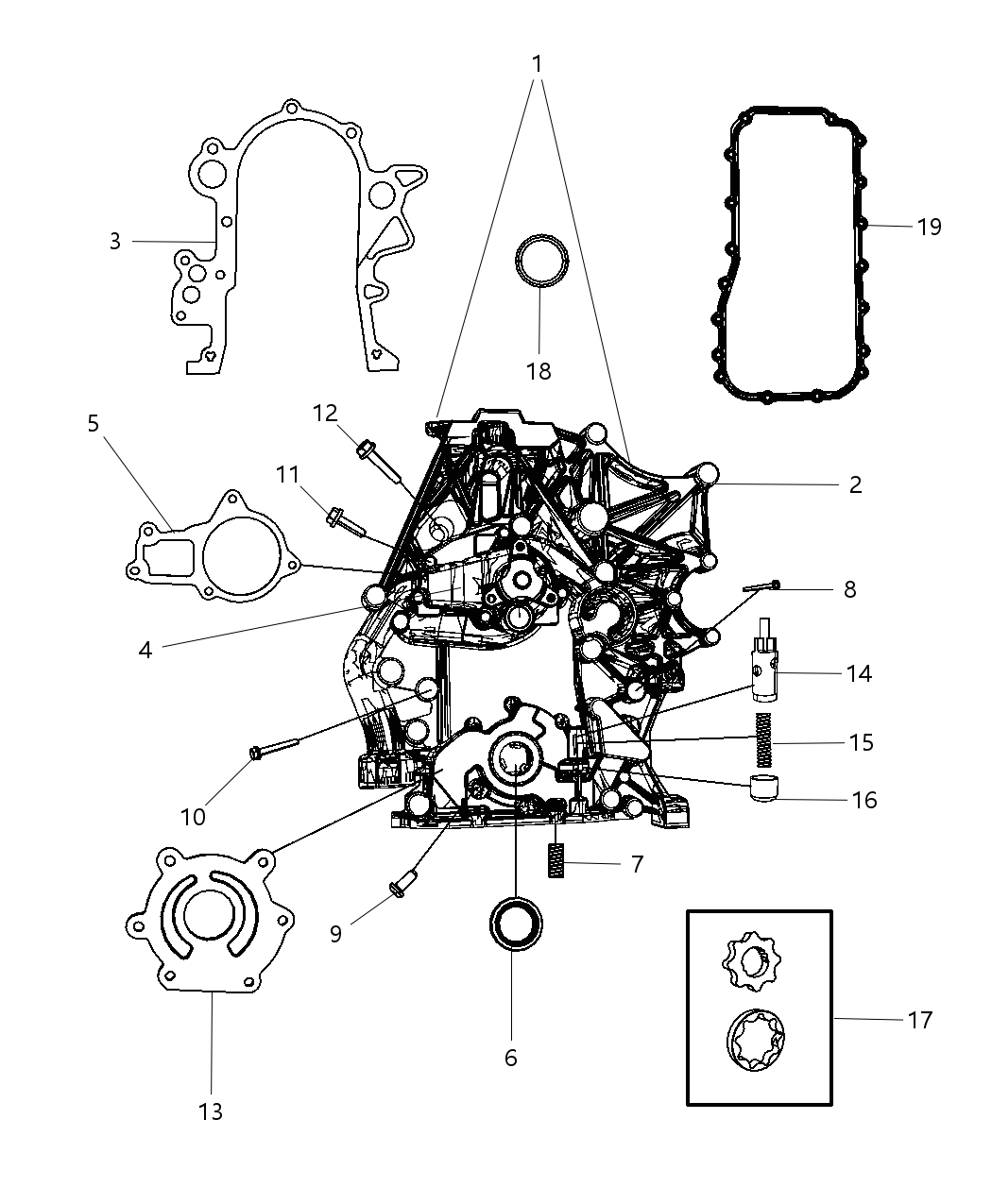 Mopar 68029219AA CVR Pkg-Engine Timing