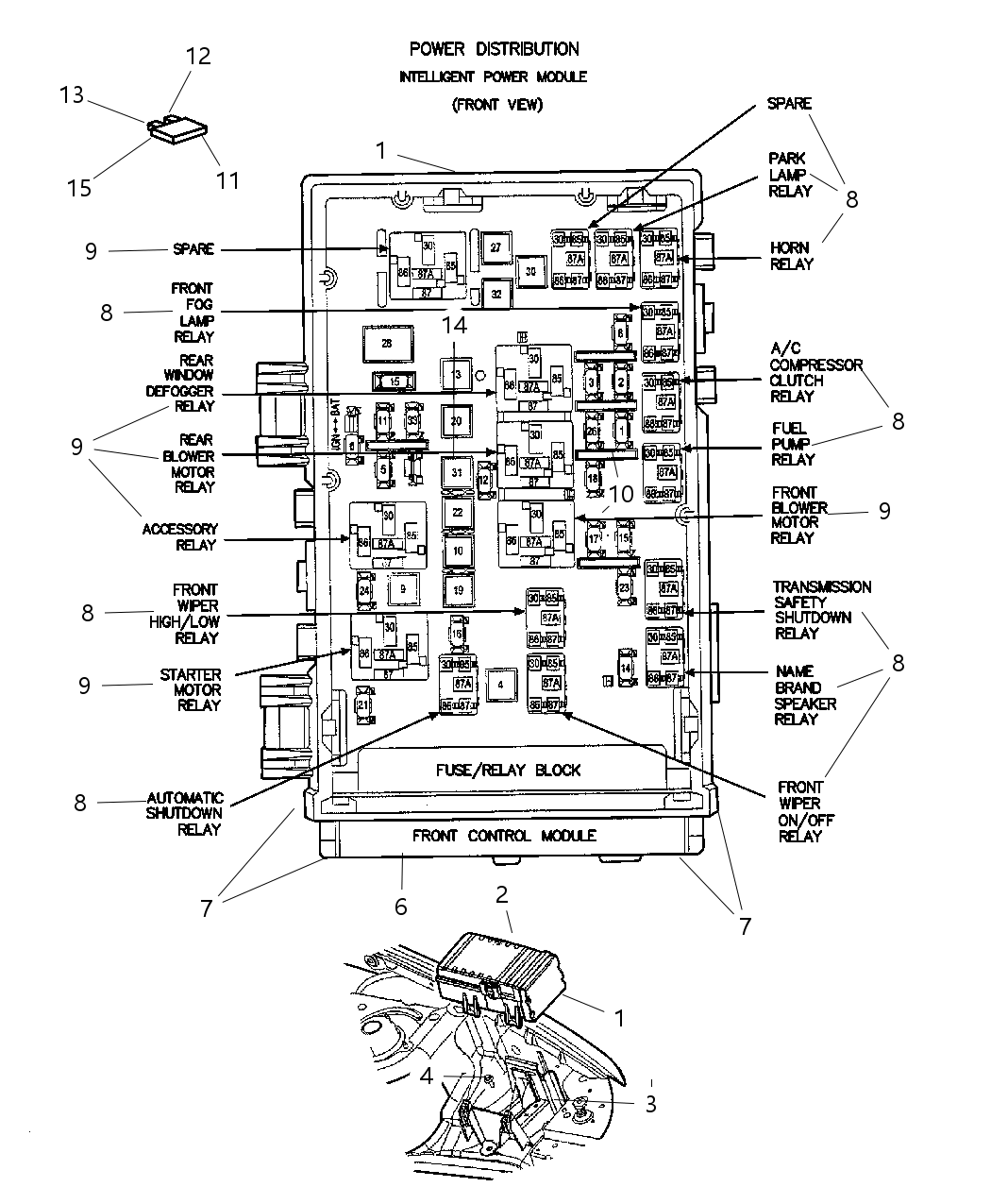 Mopar 4868332AC Radiator Fan Relay