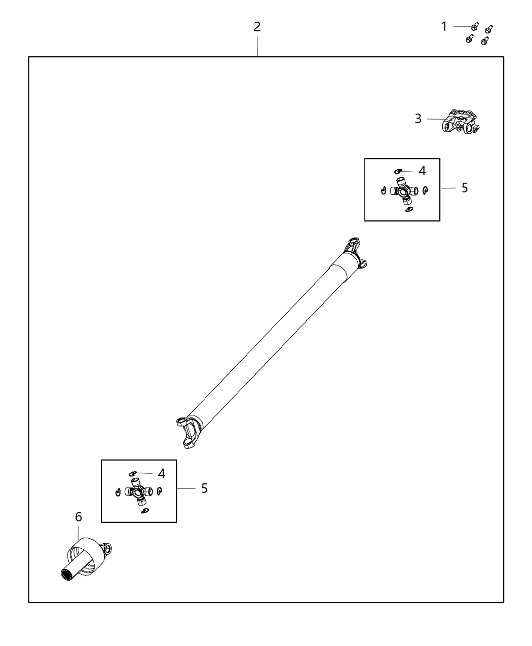 Mopar 68305033AA Rear Drive Shaft