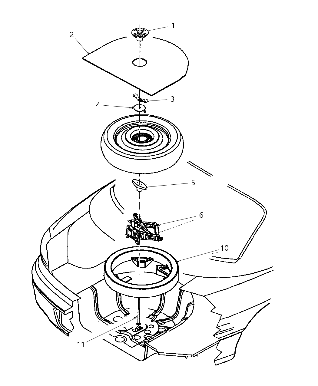 Mopar 4580458AD Cover-Spare Tire