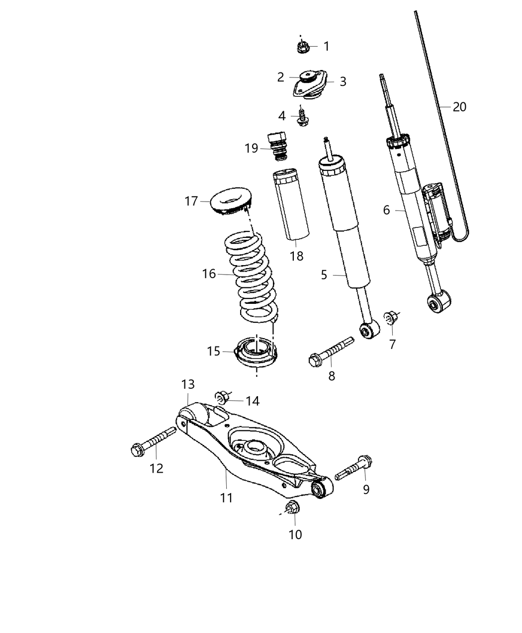 Mopar 68316053AA Shock-Suspension