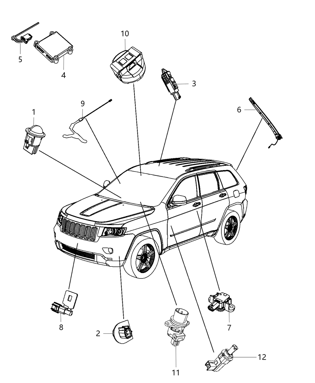 Mopar 68165048AB Sensor-Pinch