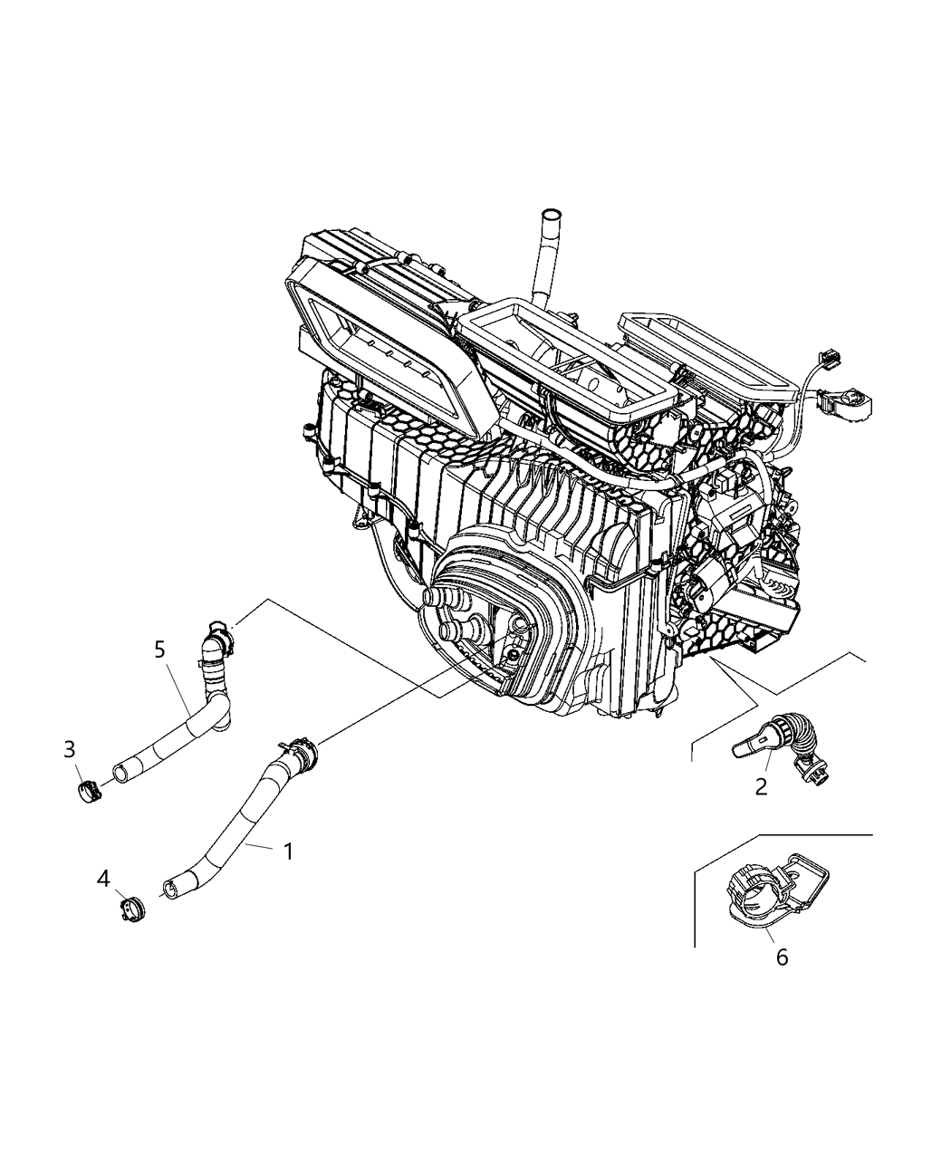 Mopar 68515647AA Hose-Heater Supply And Return