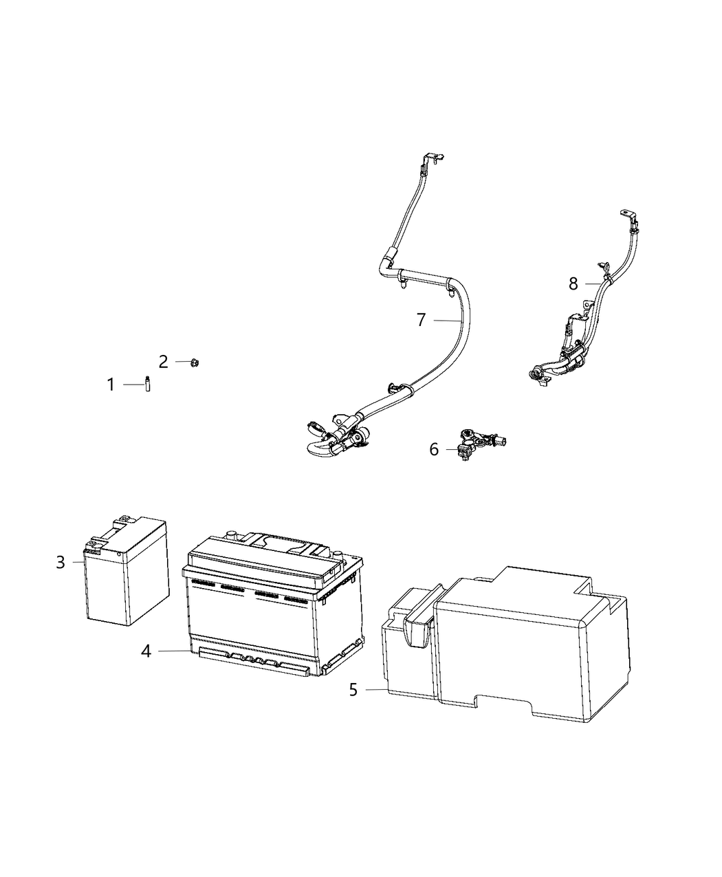 Mopar 56029799AB Battery