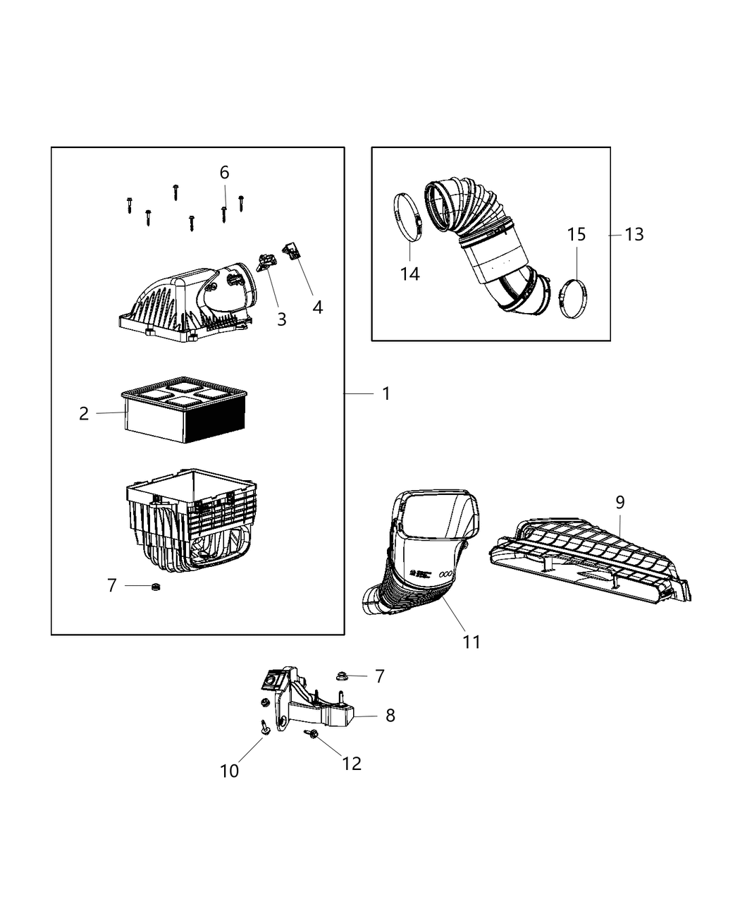 Mopar 68321028AA Ambient Air Duct