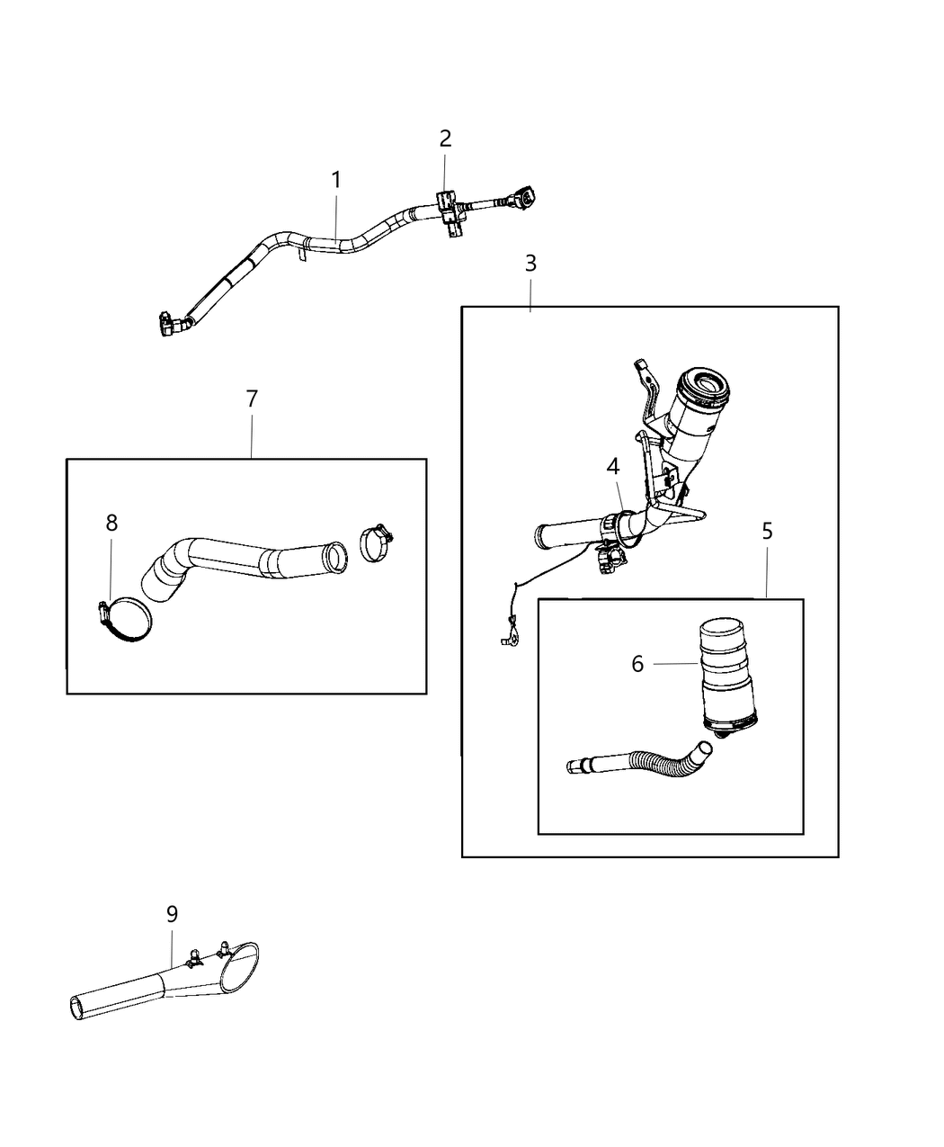 Mopar 52029841AH Tube-Fuel Filler